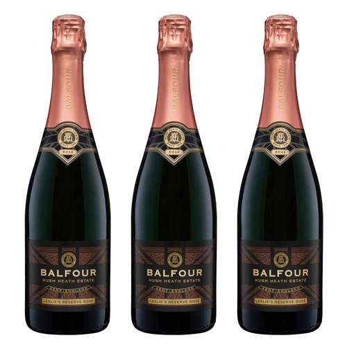 Balfour Leslies Reserve Rose English Sparkling 75cl Treble Bottle Set 3x75cl